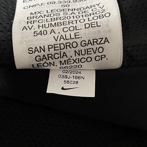 Nike Tigers Jacket Mens Large Black Snarling Tiger Full Zip Windbreaker Sample - Picture 10 of 13